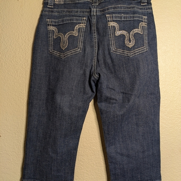 Lee Women's Jeans Blue Ankle Crop Size M10 Slender Secret Lower On The Waist - Picture 6 of 11
